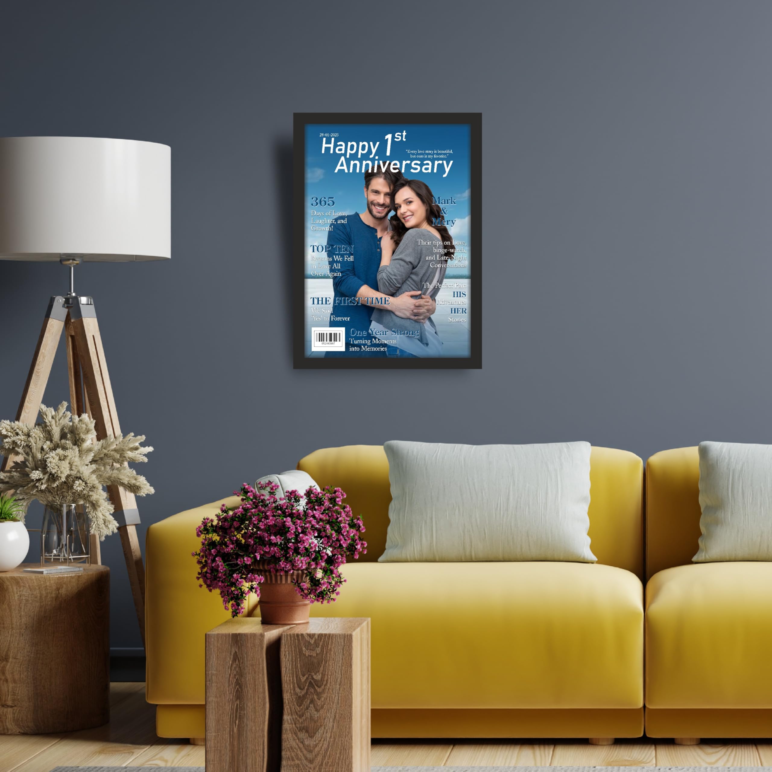 Personalized Anniversary Magazine Frame – view 7