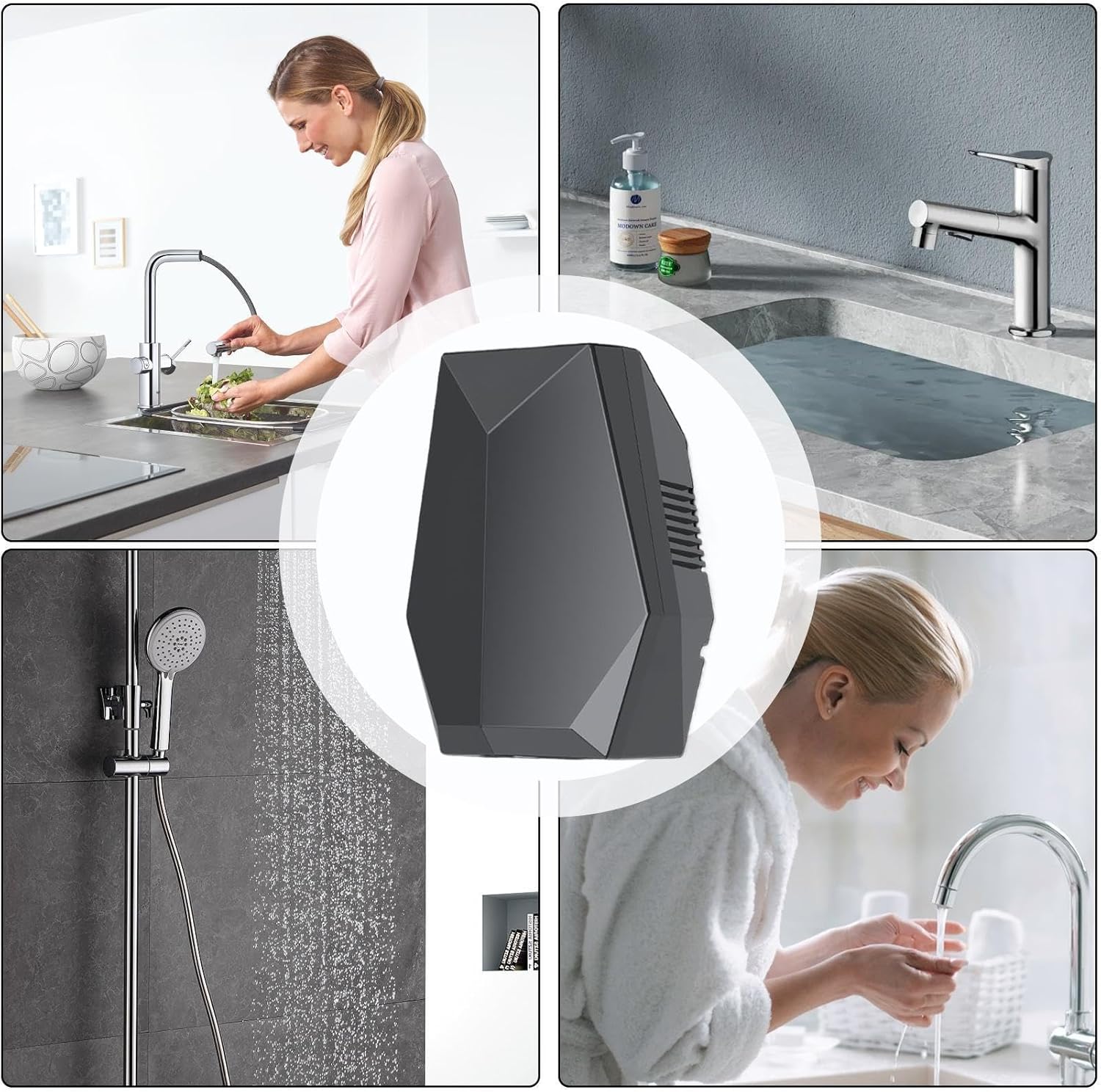 Portable Hand Dryer - Auto Warm Wind Hand Blower, Dryer for Bathroom | Wall-Mounted Powerful HandDryer, Automatic Blower Machine Device with Vent Function for Hotel Restrooms Indoor Shower Body
