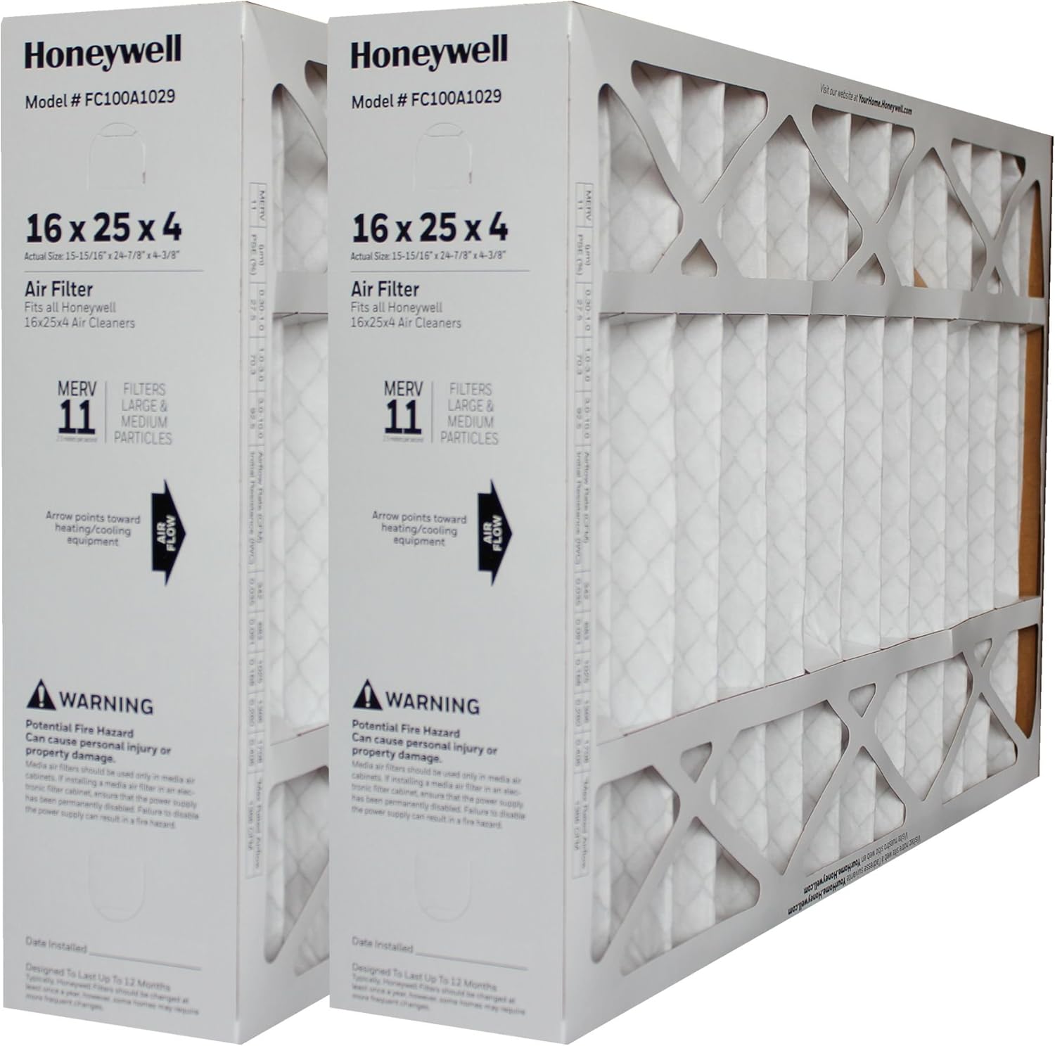 Honeywell fc100a1029 16x25x4 Clearance