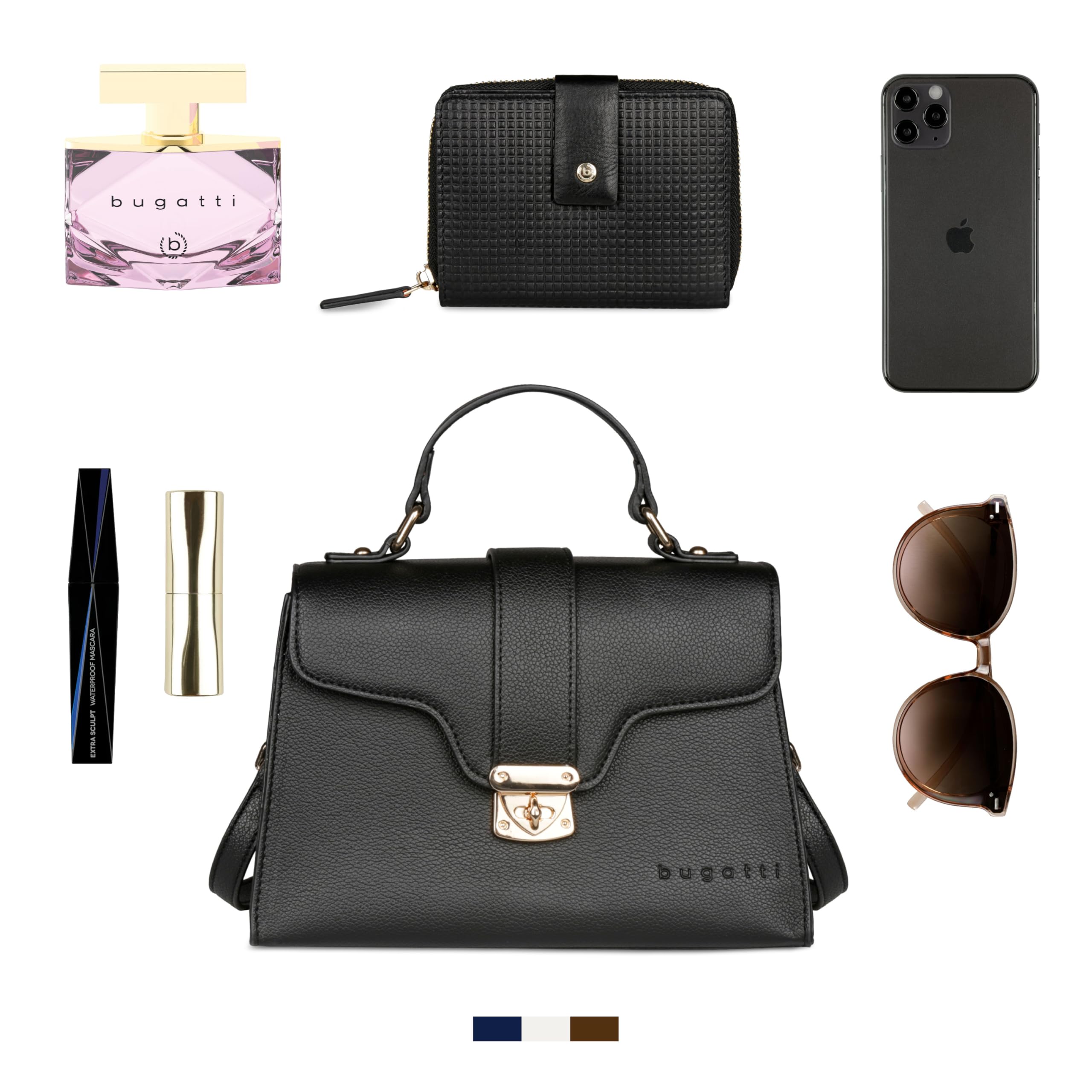 bugatti Mare 3.0 – elegante borsa da donna/borsa a tracolla in ecopelle