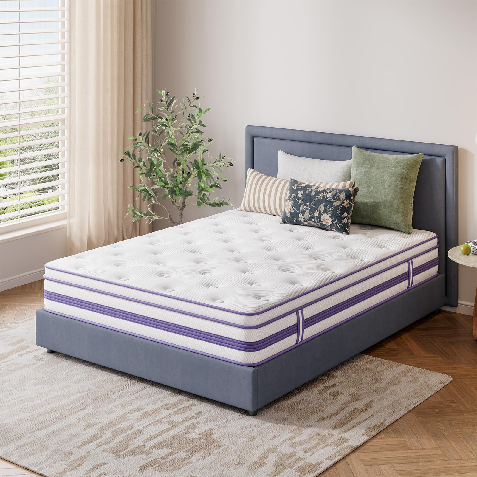 Vesgantti Materasso Singolo 120x200cm Memory Foam Gel e Molle Insacchettate