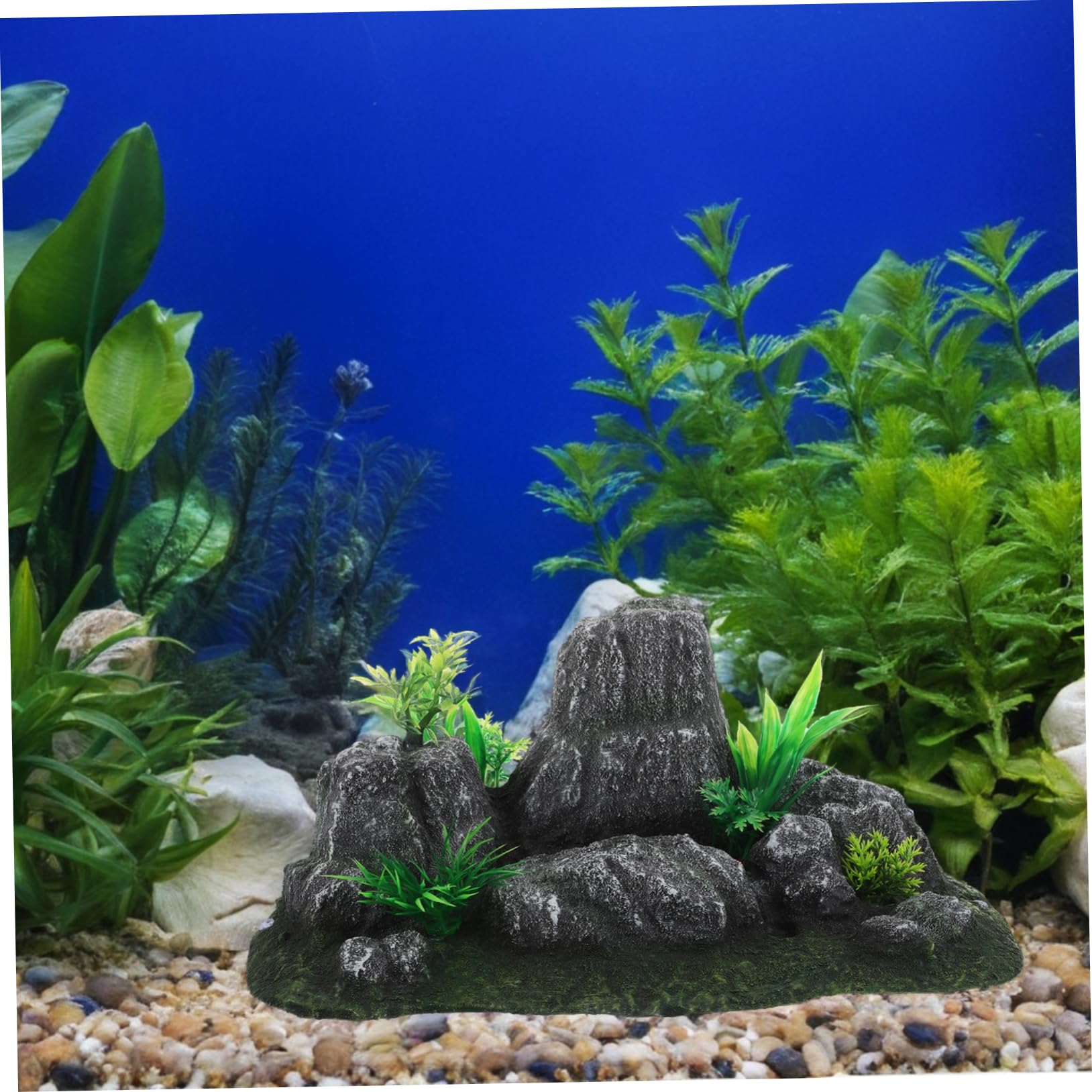 INOOMP Decoración Artificial Acuario Paisajismo Estatuas Decorativas Acuario Decoración De Rocas Pecera