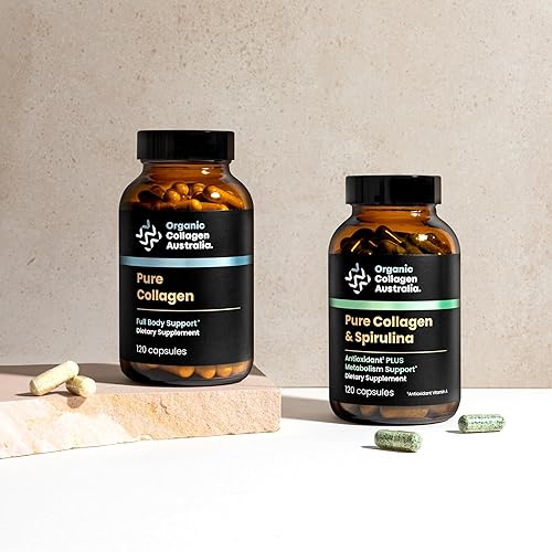 Miniatura 7 de Cápsulas de colágeno puro y espirulina para la energía y la salud de la piel, 120 unidades