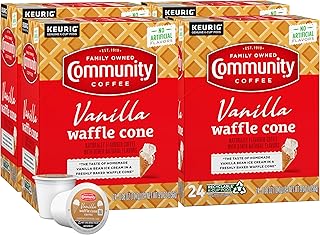 Community Coffee Vanilla Waffle Cone 96 Count Coff...