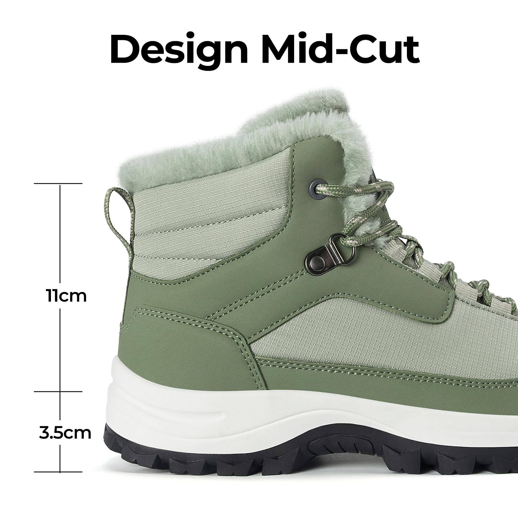 Mishansha Stivali Donna Invernali Scarpe da Escursionismo Antiscivolo Scarponi Trekking 36-42 EU