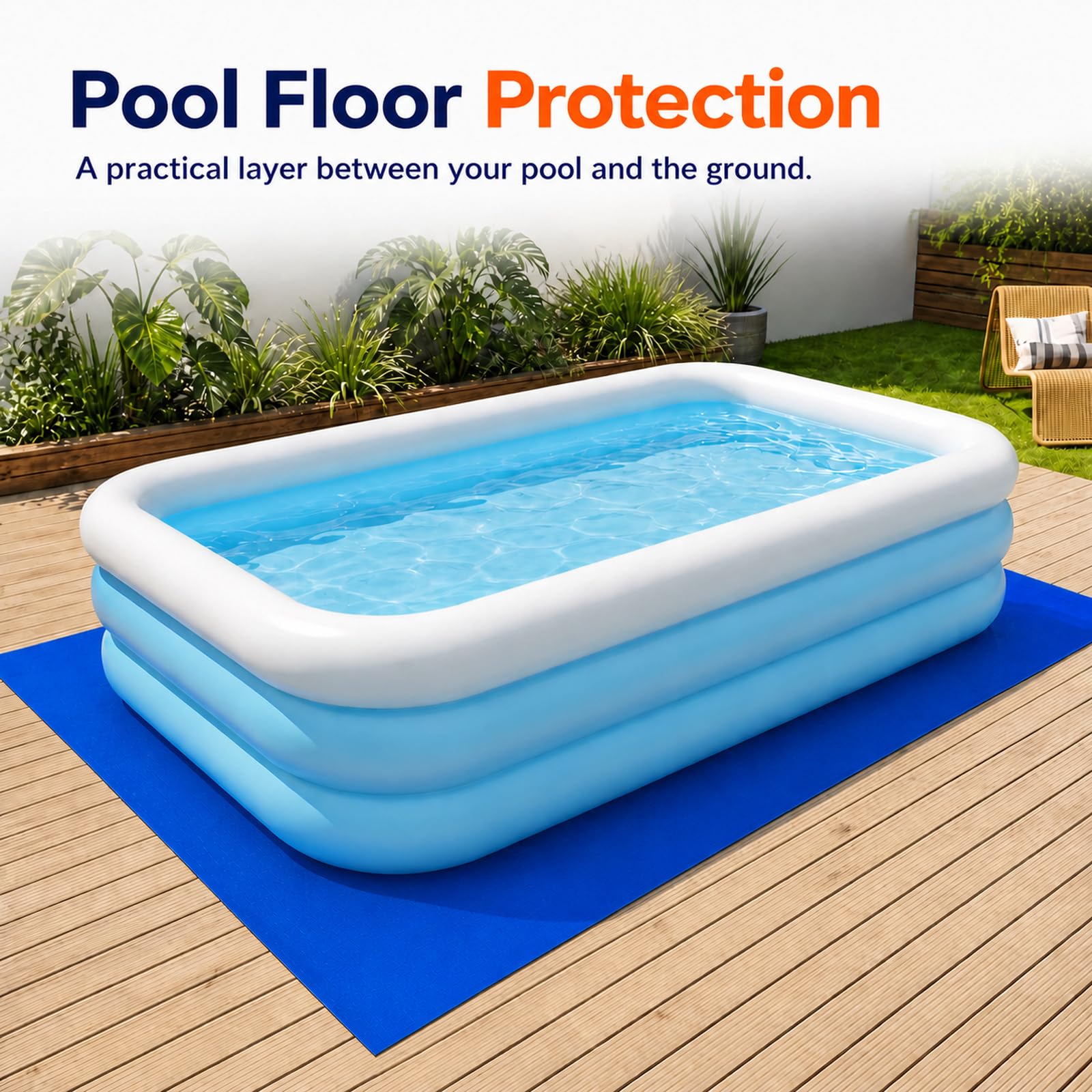Pool Groundsheet Tapis De Sol Protecteur,Tapis De Sol Piscine ExtéRieur