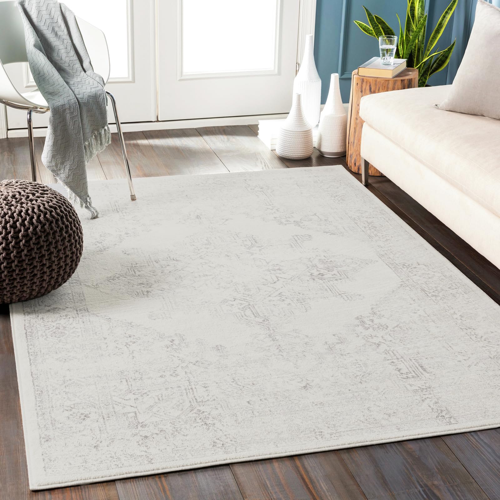 Livabliss CEREN Alfombra Tradicional 160x215cm – Sala de Estar/​Comedor | Rectangular | 100% Polipropileno | Tejida a Máquina | Fácil Cuidado