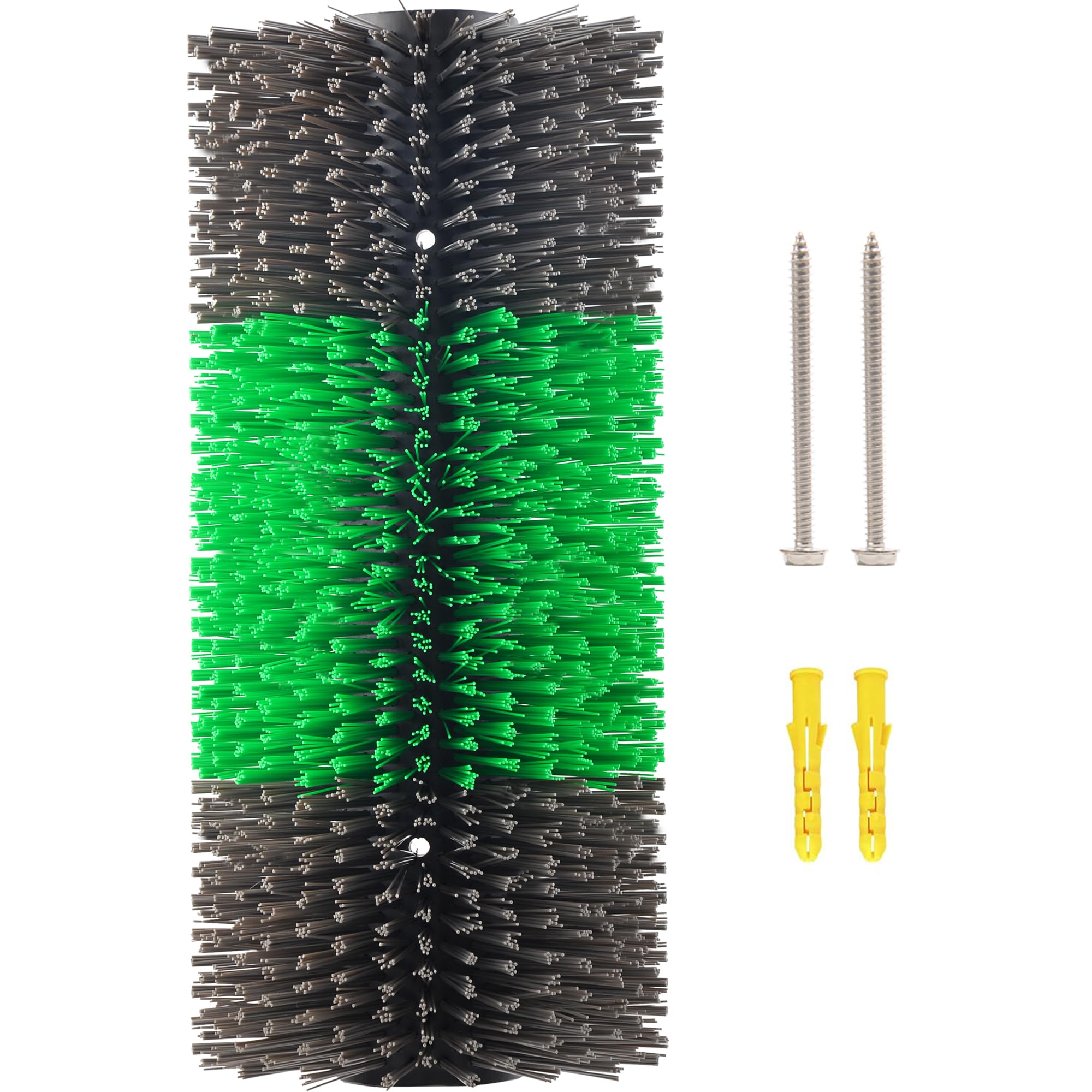 KUNBEIEN Livestock Scratch Brushes, Horse Scratcher Full Massage Brush Kit for Relieving Back Itching, Green