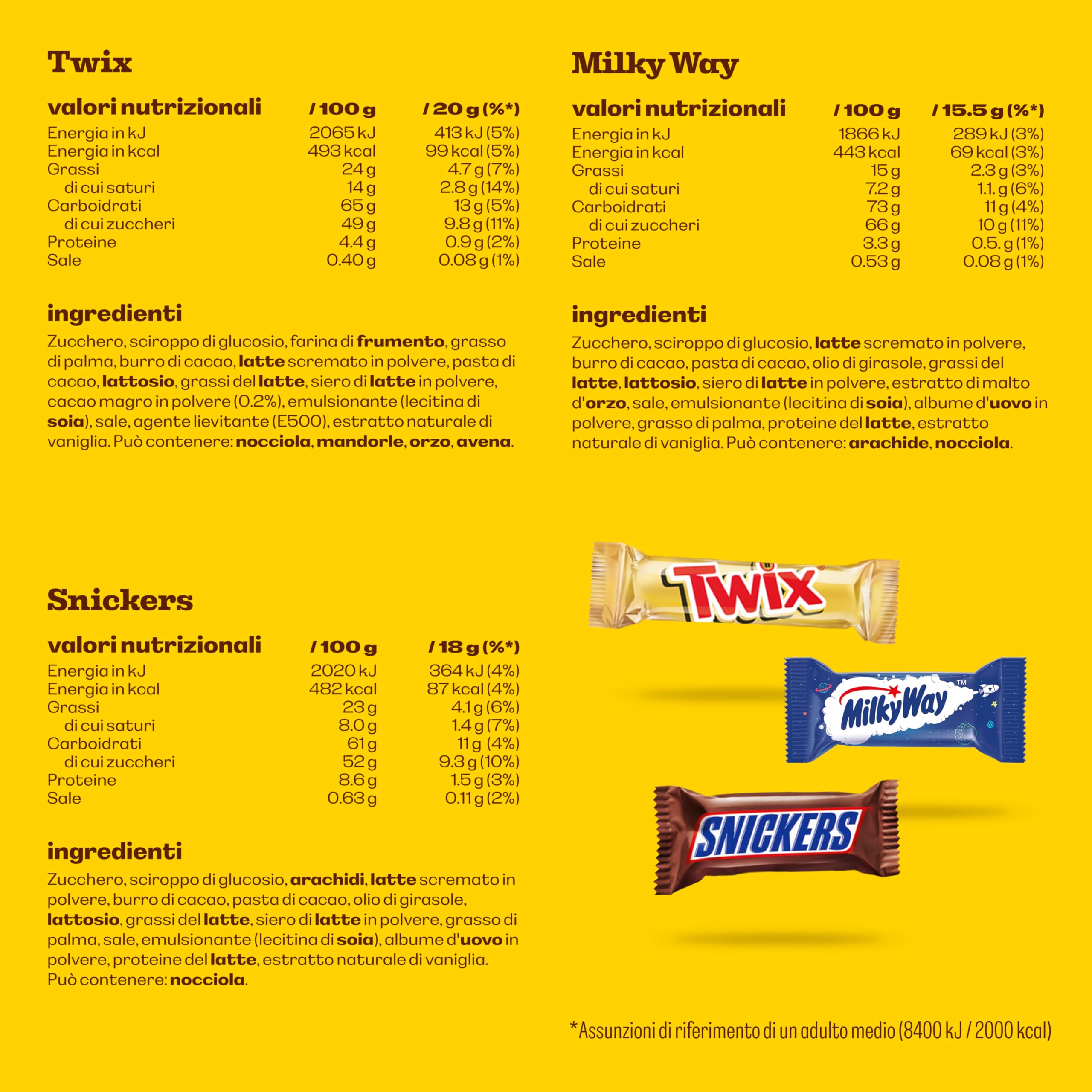 M&M's & Friends 3 Calze della Befana, Edition Epifania con 1560g di cioccolato M&M's, Twix, Snickers, Bounty, Mars e Milky Way