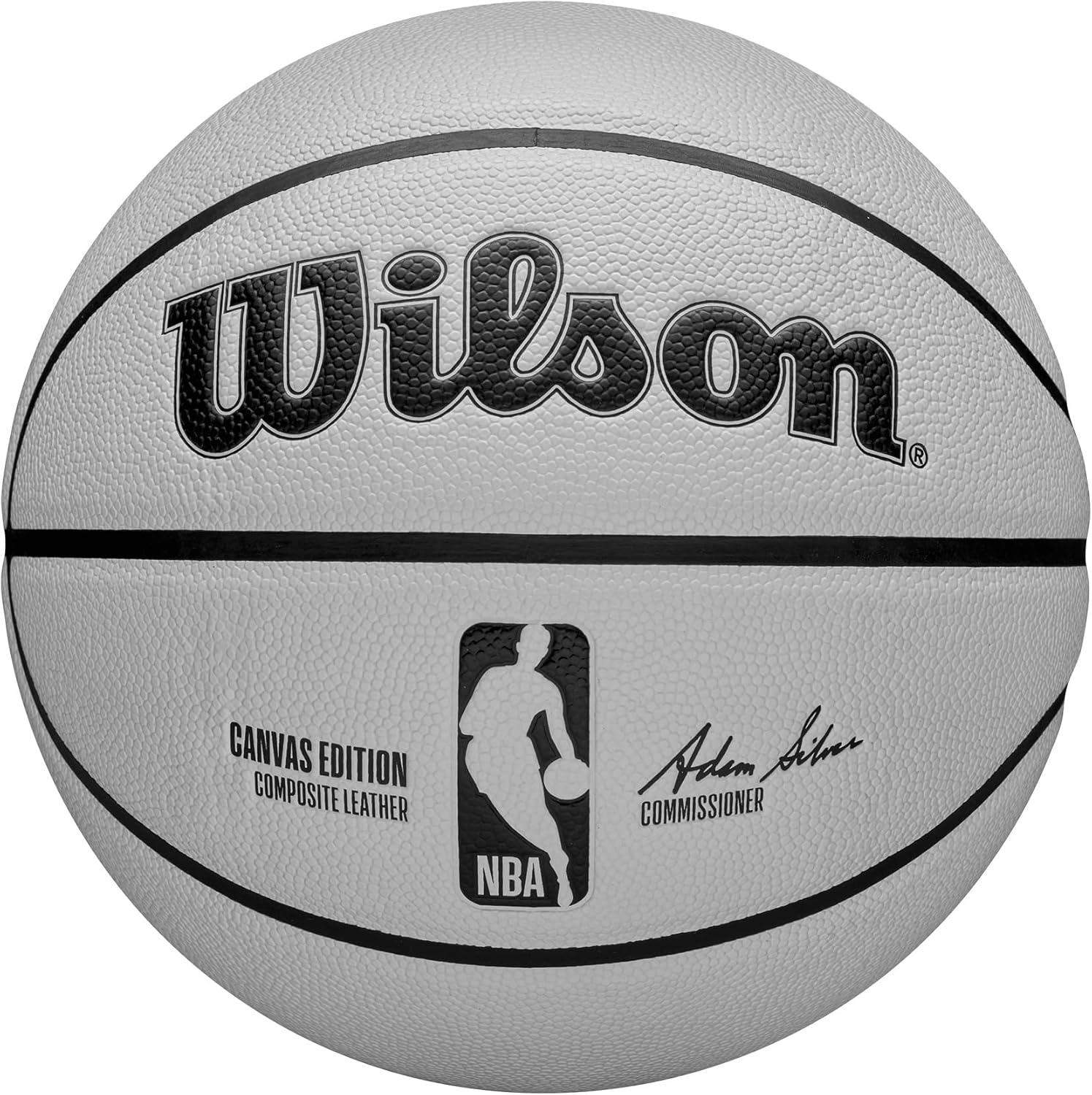 WILSON NBA Canvas Edition Basketball - Size 7-29.5"