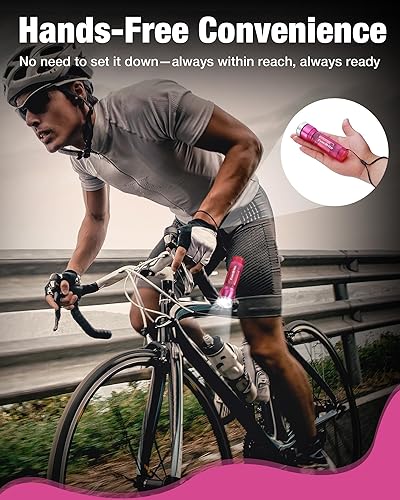 Miniatura 7 de Everbrite linterna mini, linterna LED con 3 modos, incluye 3 pilas AAA, linterna pequeña resistente al agua para emergencias y campamento, rosa,