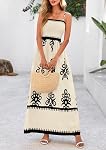 PRETTYGARDEN Summer Dress for Women 2026 Floral Sundress Spaghetti Strap Flowy Beach Vacation Boho Maxi Dresses