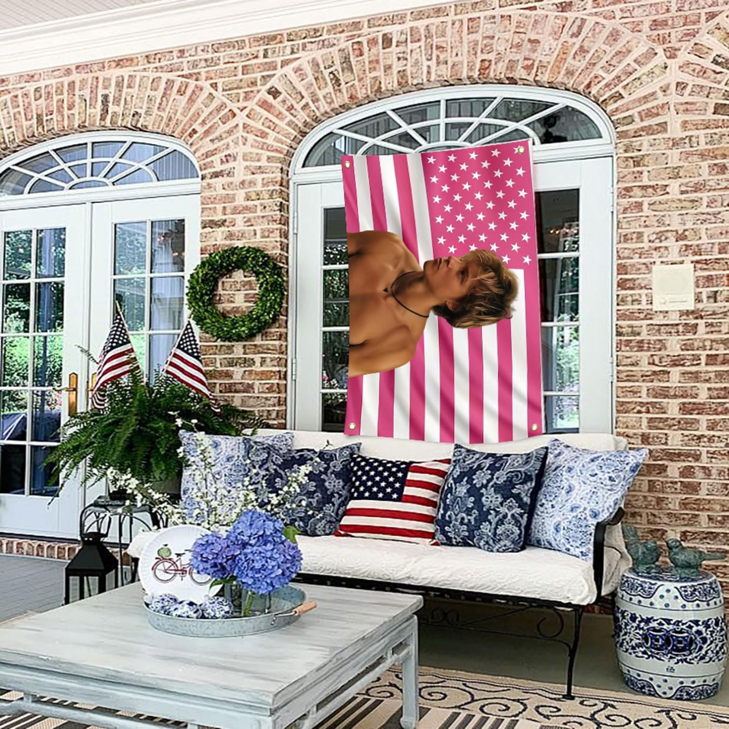 JJ Maybank Flag,3 x 5FT jj pink american flag tapestry image 3