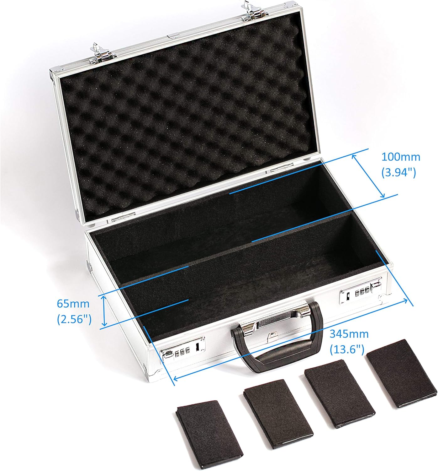 Silver Lockable Metal Storage Case for TCG, Deck Box, MTG, Magic, FaB, PTCG, EDH, YGO, Commander, Dominion, Trading Cards