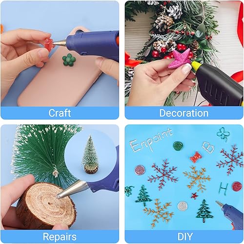 Miniatura 80 de ENPOINT Barras de pegamento caliente de color dorado metálico, tamaño completo, 36 unidades de 4 pulgadas de largo x 0.43 pulgadas de diámetro