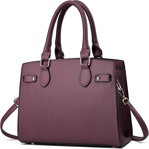 Miniatura 12 de Carteras y bolsos para mujer, bolso de mano de moda con asa superior Verde oscuro,Negro -,Negro marrón,Marrón,Gris,Cuadrícula Negro Gris,Azul