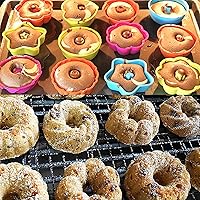 Vista 8 de To encounter Paquete de 24 Moldes de Silicona, Antiadherente de 2 3/4 pulgadas Molde para Donas, Tazas de Horneado de Silicona, Bandeja para Donas