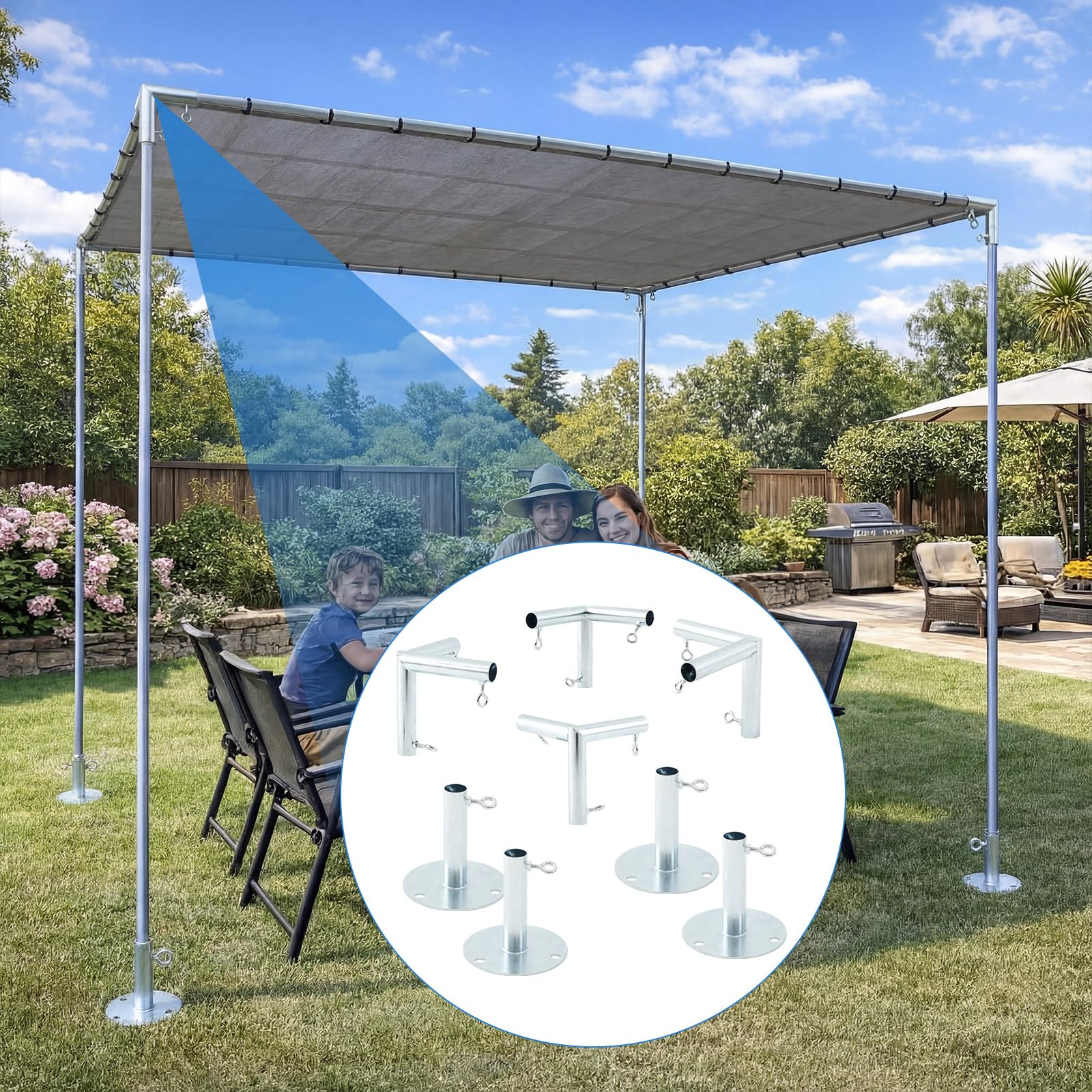 Frienda Canopy Fittings - Easy Carport Assembly -4 Frienda Canopy Fittings - Easy Carport Assembly -4