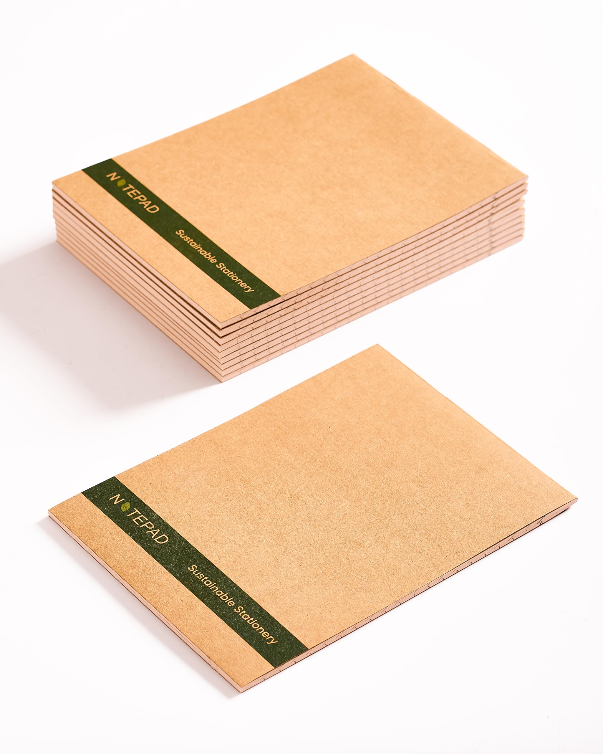 A5 Notepad Pack of 5 Recycled Lined Notepads, 40 Sheets 80 Pages Headbound, Writing Pad, FSC Certified Off White Paper Note Pads A5 for Office School Reporters Shorthand, Unbleached Chlorine Free