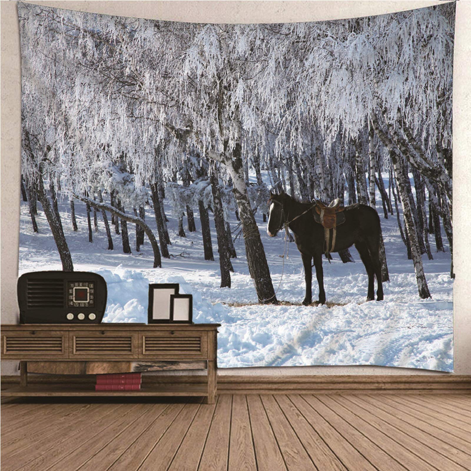 Tapiz textil decorativo para el hogar con estampado de poliéster de 150x130 cm