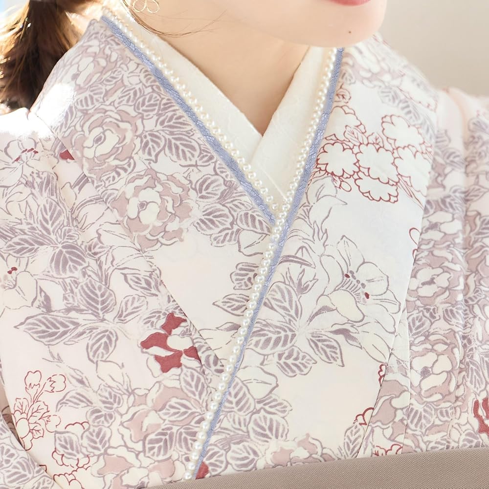 袴 4点セット + フリルレースパール 重ね衿 重ね襟 袴 4点セット + フリルレースパール 重ね衿 重ね襟
