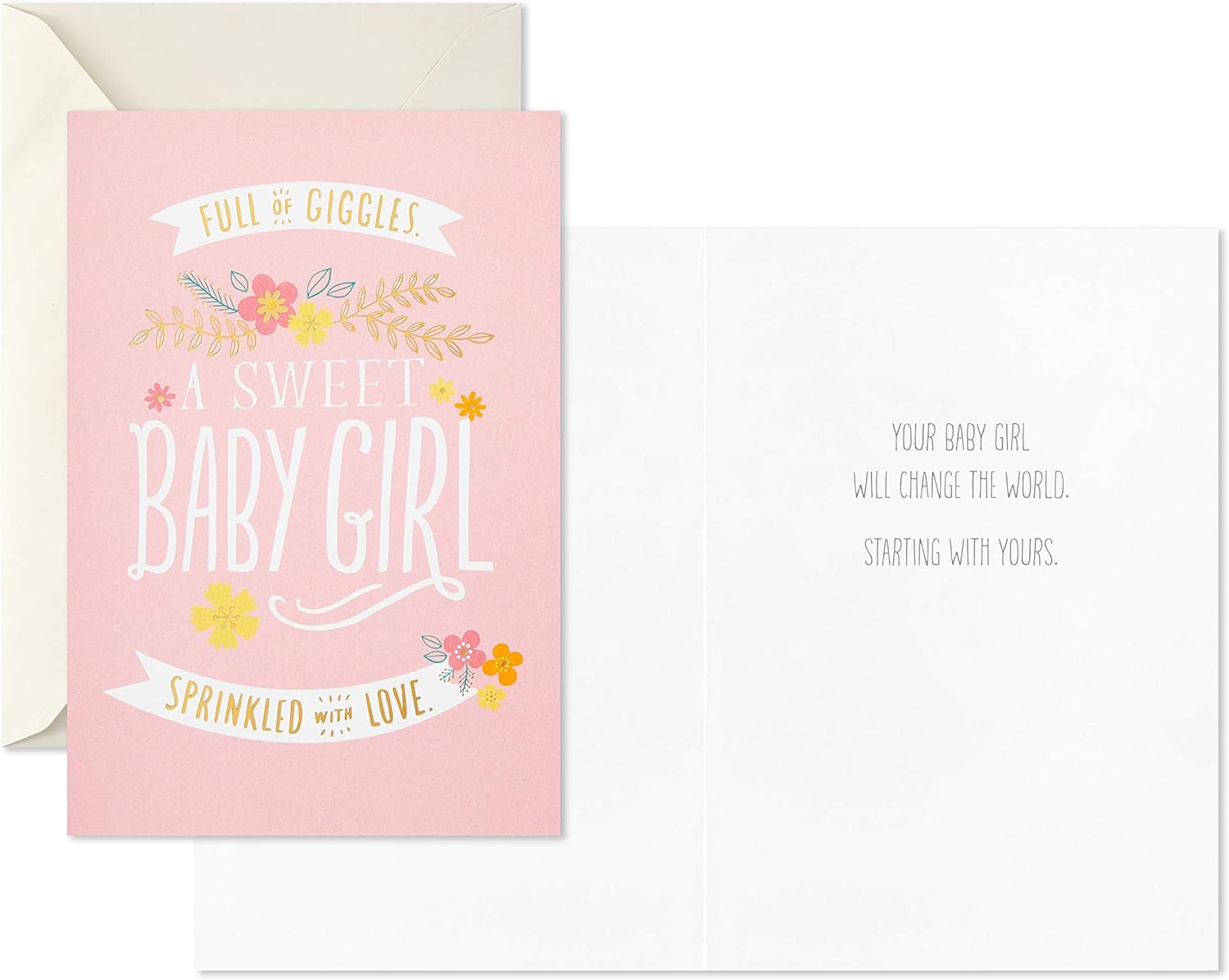 Hallmark Baby Shower Cards for New Parents (12 Cards with Envelopes) Welcome New Baby, Congratulations, Gender Reveal