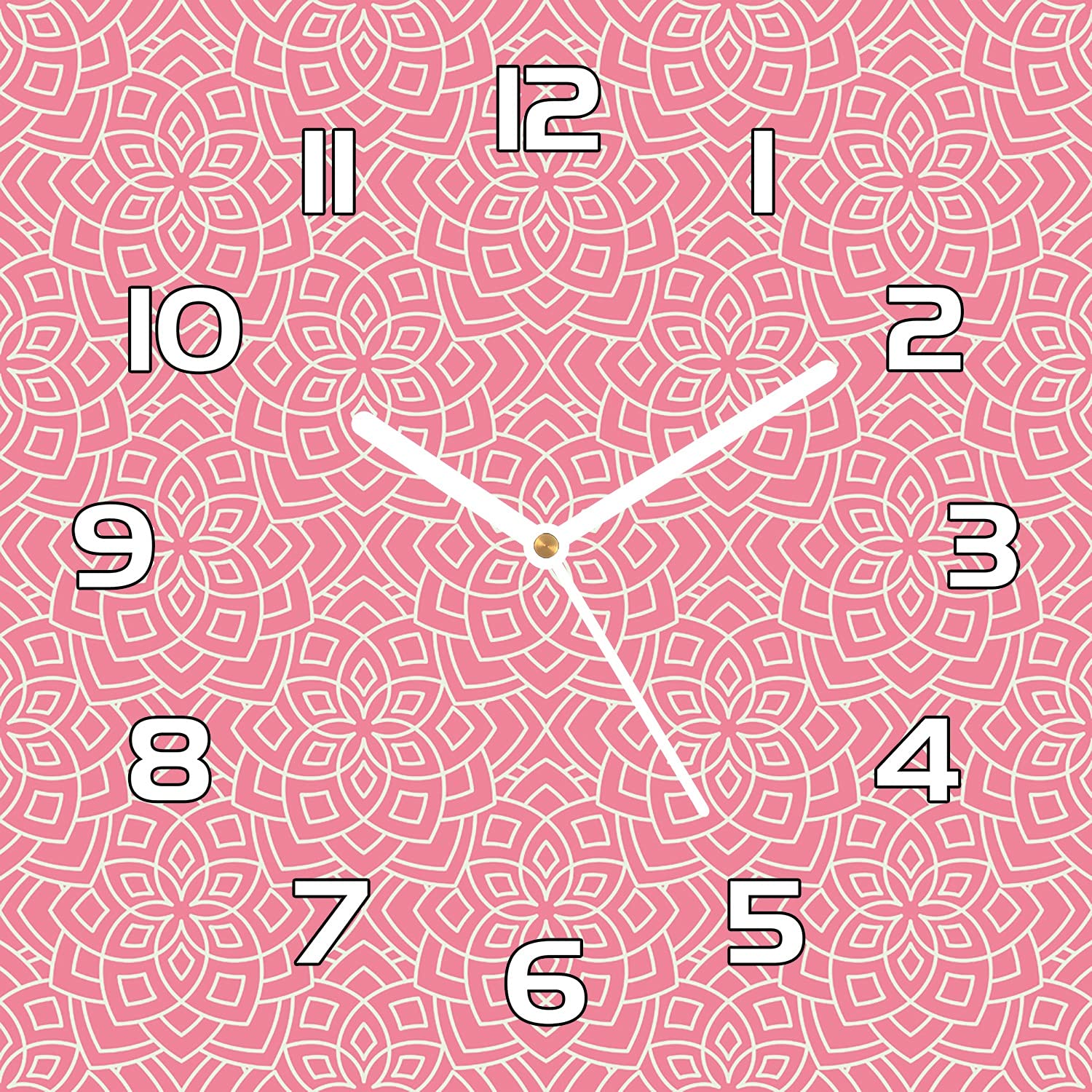 Horloge en verre silencieuse Coloray 30x30 contre les bruits de tic-tac dans le salon
