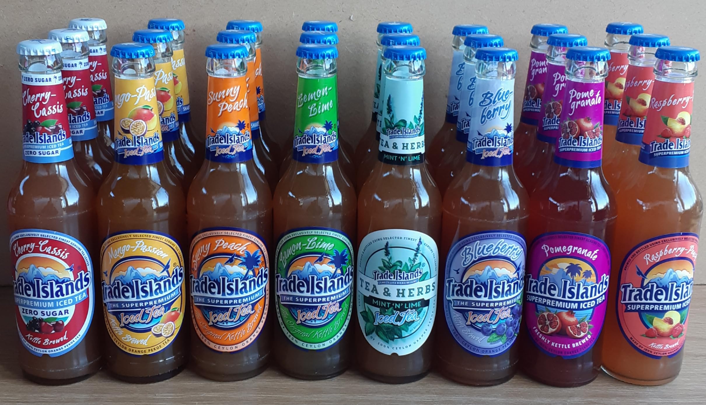 Trade Islands Iced Tea Probierpaket 24 Flaschen je 0,33 l, incl Mehrweg Pfand