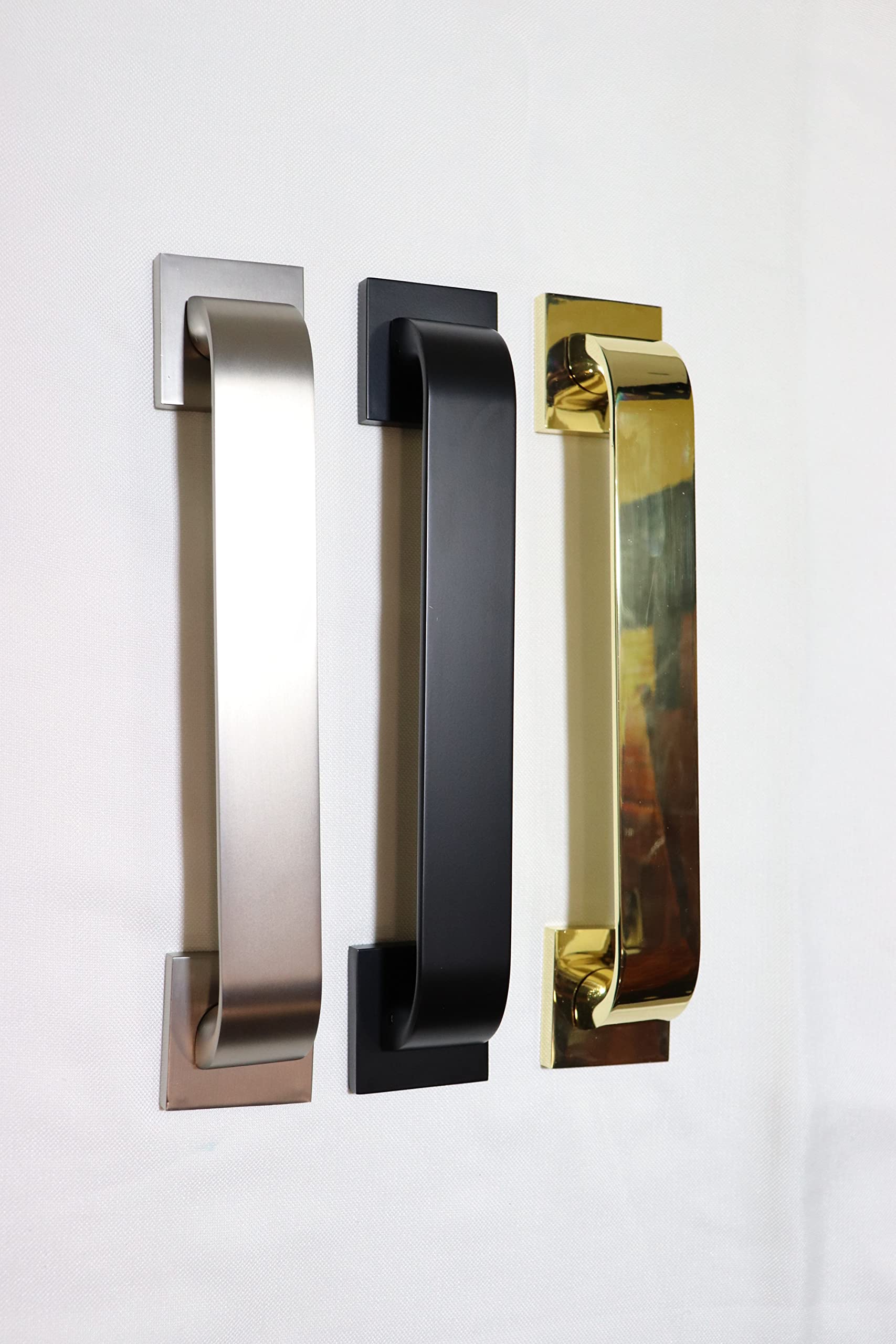 VILA Door Handles for Main Door/Pull Handle/Zinc Alloy(hole to hole size 27.5cm and full length 33.5cm, Pack of 1) (Black)