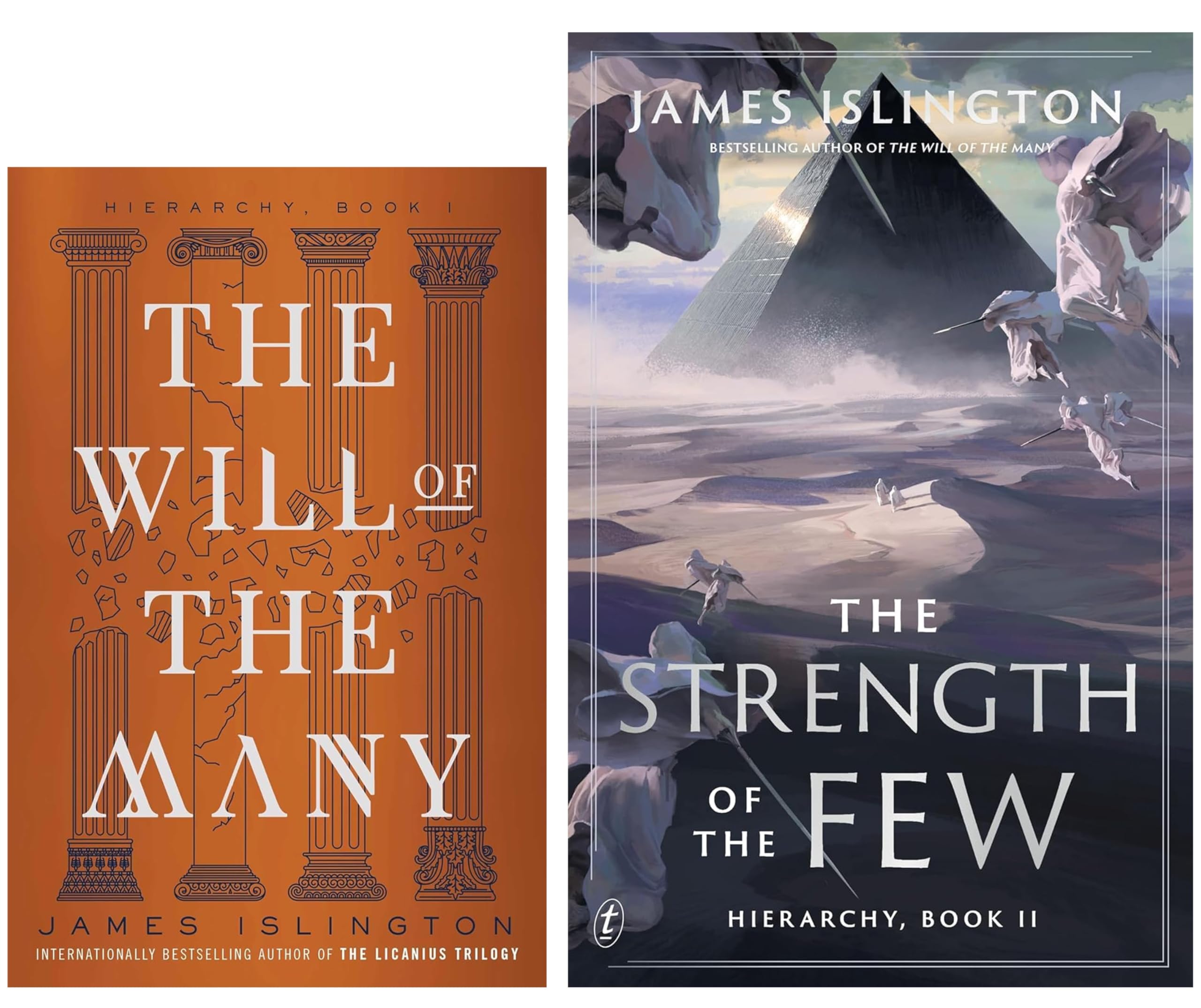 Hierarchy Series by James Islington 2 Books Collection Set (The Strength of the Few [Hardback], The Will of the Many)