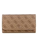 Sarai Slim Clutch Wallet, Latte Logo