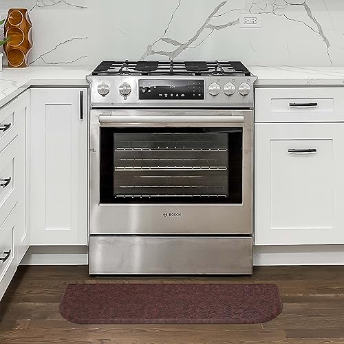 Miniatura 1 de Chef Gear Tapete de cocina antifatiga Gelness - Diseño Clarance - Tapete de chef acolchado cómodo - Piel sintética - Alivio para cocinar y estar de