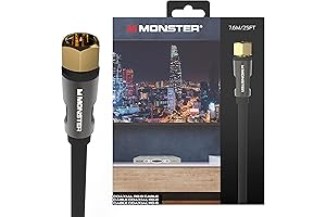Monster Essentials RG-6 Coax Cable: Experience Blazing-Fast Internet with Unmatched Signal Quality
