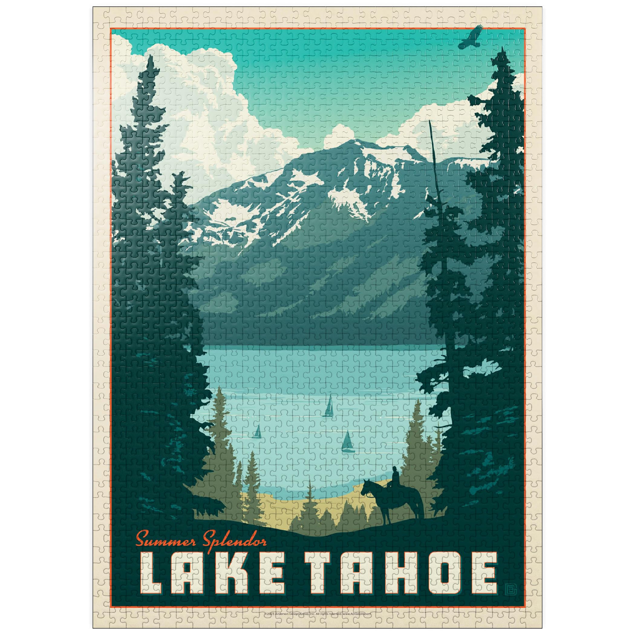 MyPuzzle National Parks Vintage Poster Puzzle - 1000 Piece Jigsaw For Adults