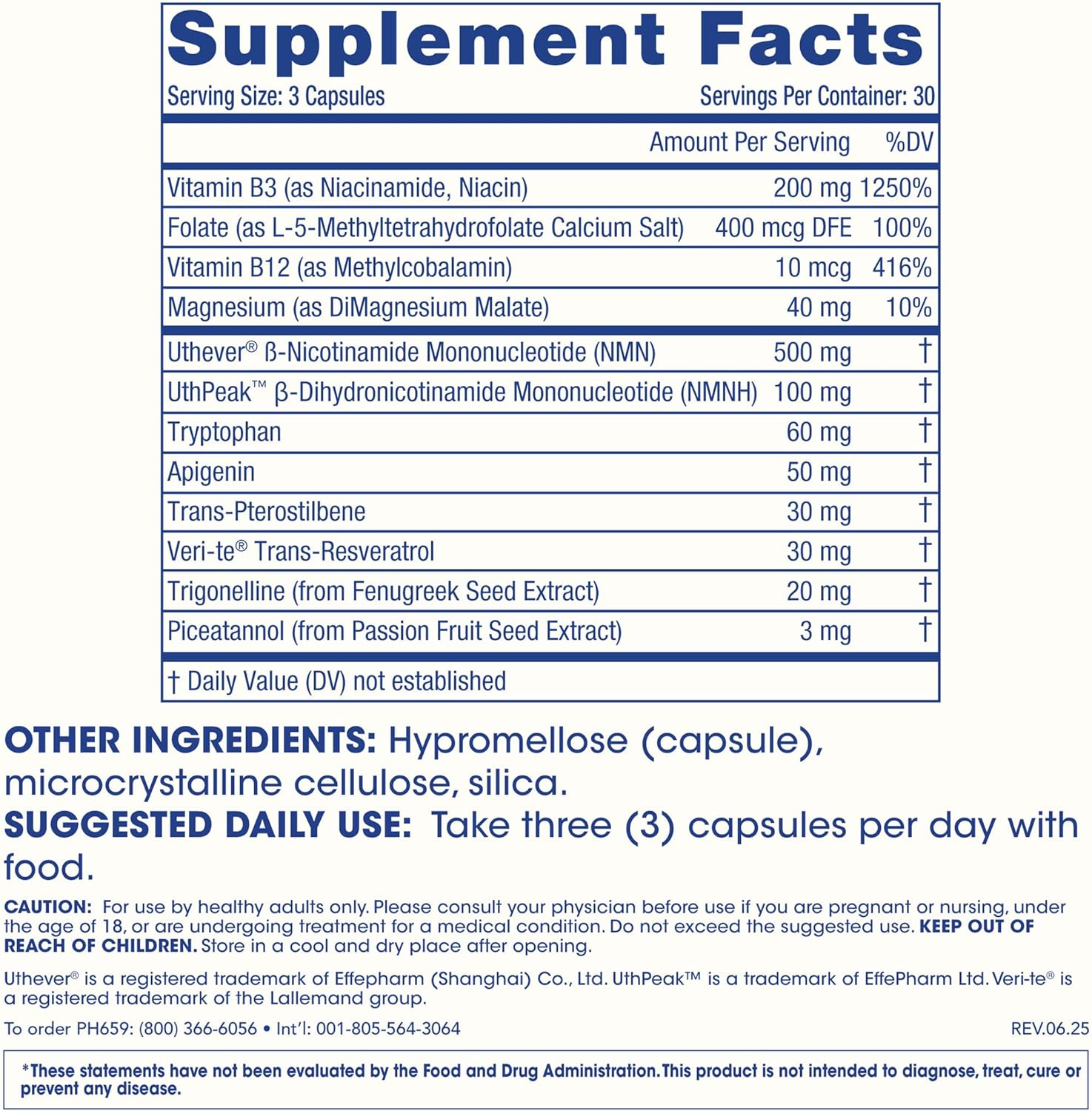 ProHealth NAD Triple Boost™ with NMN 500mg and NMNH 100 mg Plus Apigenin and Trans-Resveratrol. Promotes Longevity, Heart and Brain Health, Activates Sirtuins for Cellular Repair (30 Servings) - Image 7