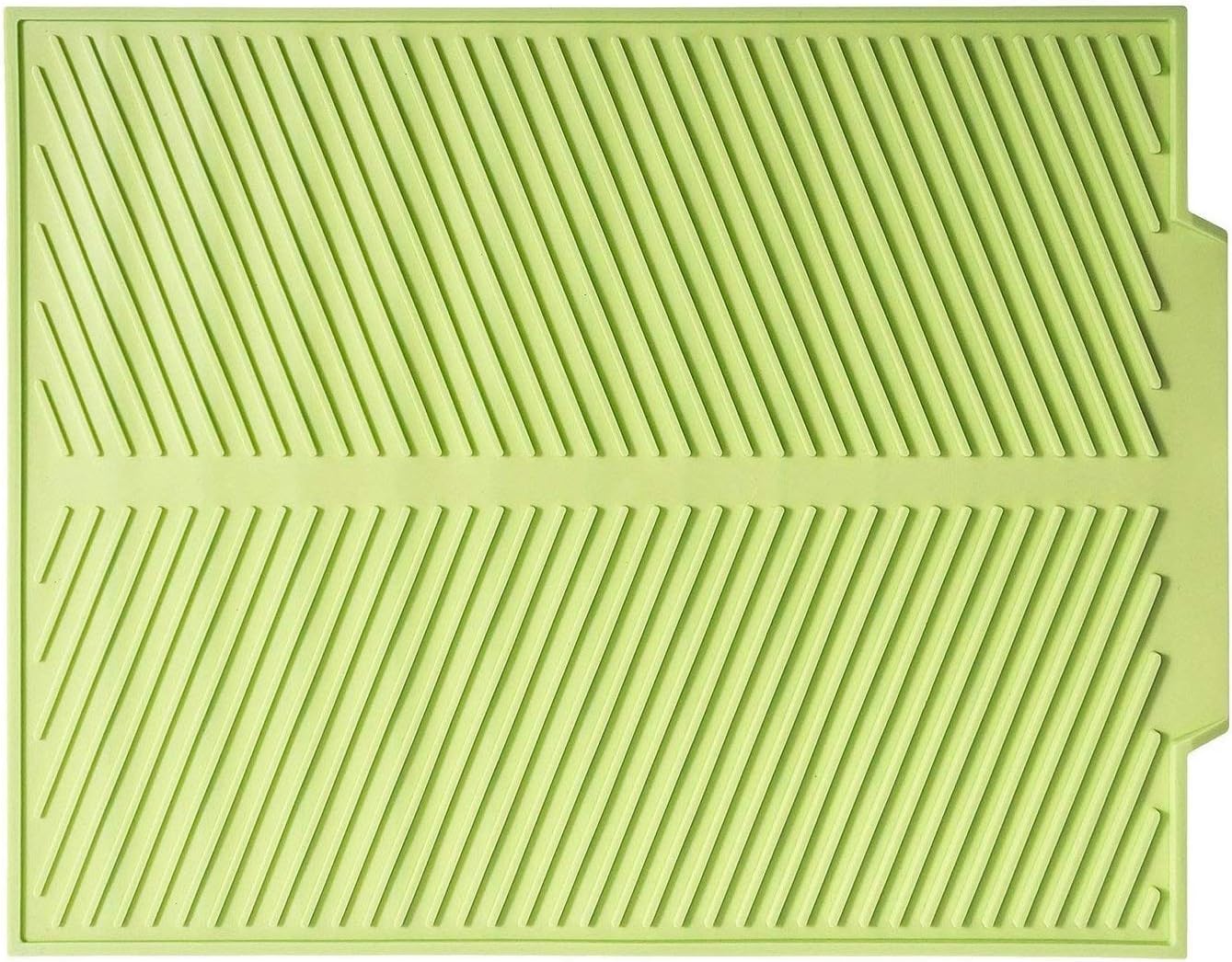 Silicone Dish Drying Mat Multifunctional, Extra Large Trivet (43cm x 33cm) Resistant to Heat, Placemat non-skid, Draining Mat Antibacterial