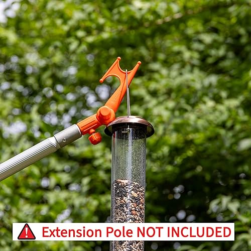 Miniatura 3 de Gancho Práctico EZ SMART, Gancho Utilitario Multiusos, Codo Ajustable, Se Atornilla a la Barra de Extensión de Rosca Estándar para Colgar Comederos