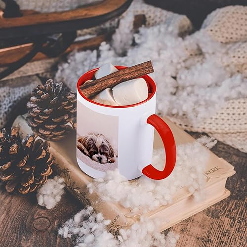 Vista 15 de 3dRose Taza de cerámica Shih Tzu Sleeping Best Friend, 1 unidad (paquete de 1), color negro