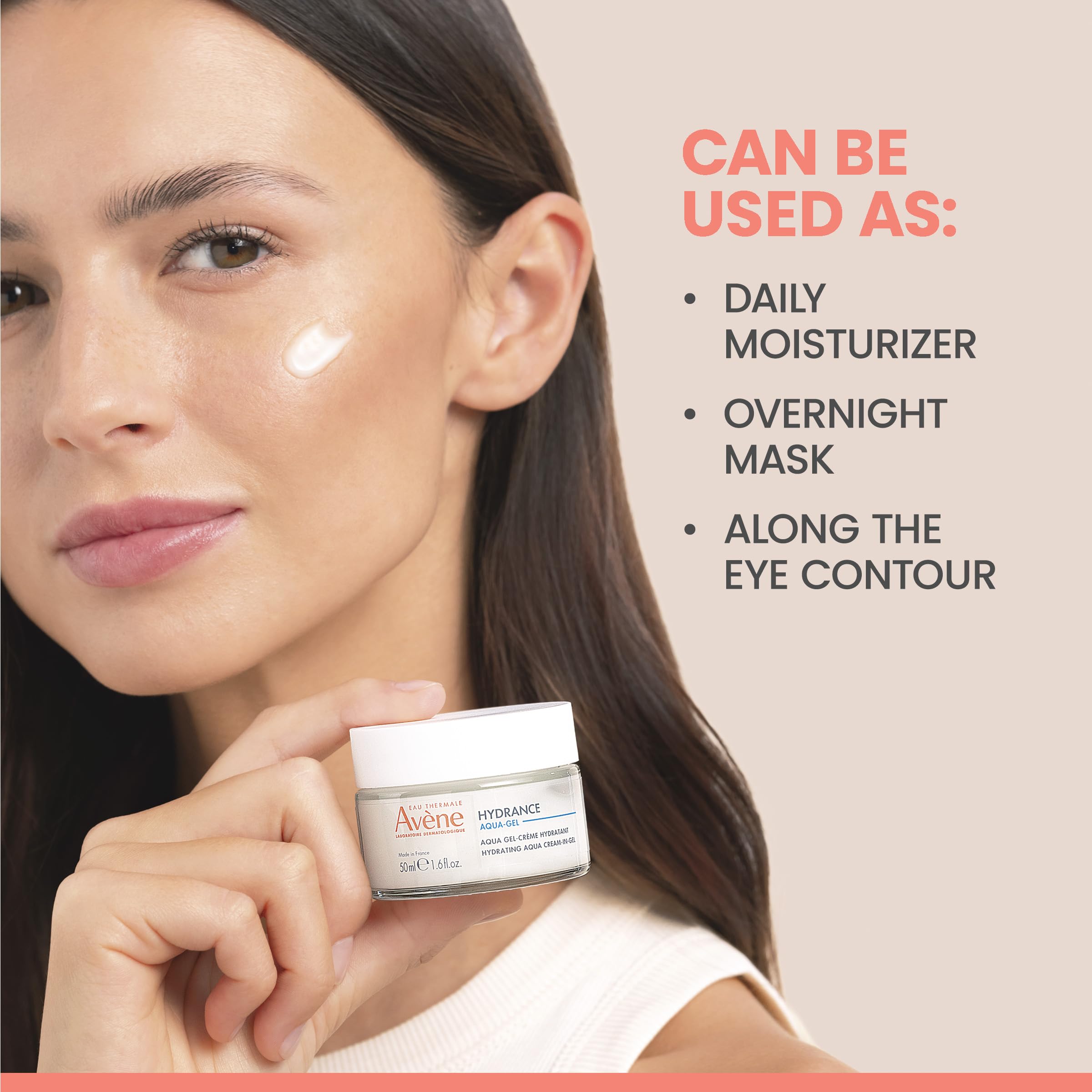 Avène Hydrance Hydrating Aqua Cream-in-Gel, 24 Hour Hydration, Antioxidant Protection