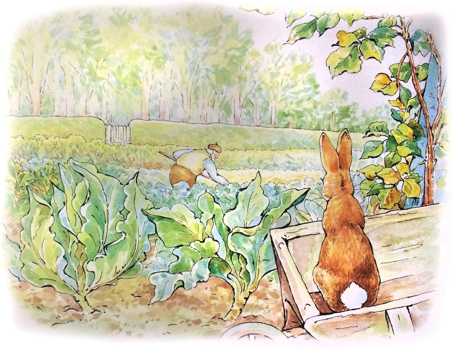 Peter Rabbit Garden Nursery Wall Art - Set of 6 Beatrix Potter Prints - 8x10 Unframed - Cute and Colorful Animal Decor