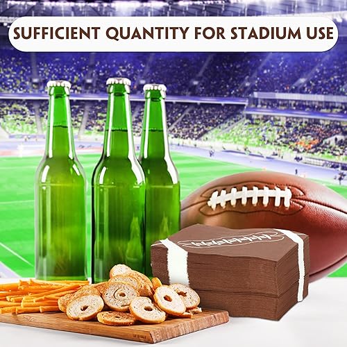 Miniatura 5 de 200 servilletas de fútbol de 3 capas para fiesta de cumpleaños de fútbol servilletas de papel desechables para tocar juego deportivo servilletas