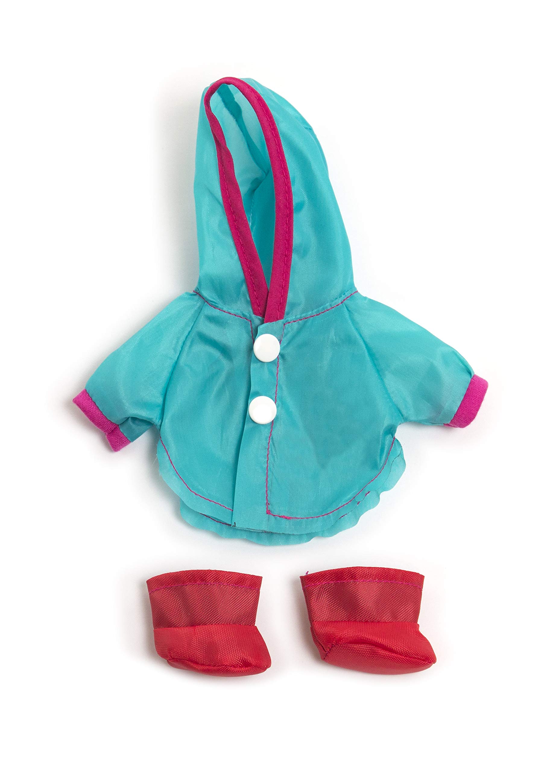 MINILAND Rain Suit Boots 21 cm Dress for 21 cm Dolls, Blue, (31676)
