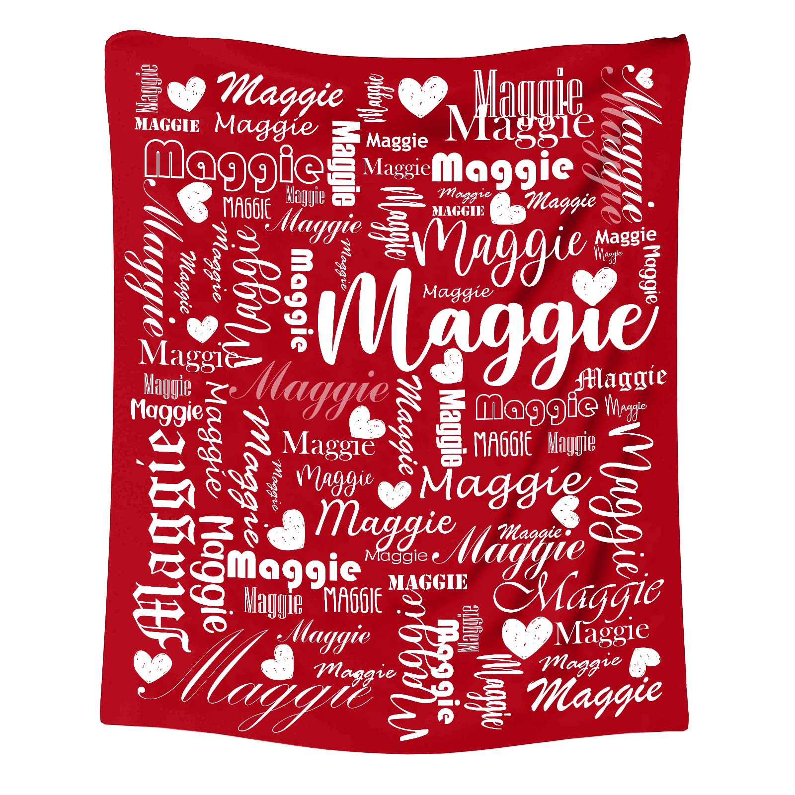 NIBESSER Personalised Baby Blanket with Names Custom Blankets Personalised Baby Gifts Customised Blanket for Boys Girls Newborn Toddlers Kids Adults Mom Dad Family Friends Dogs