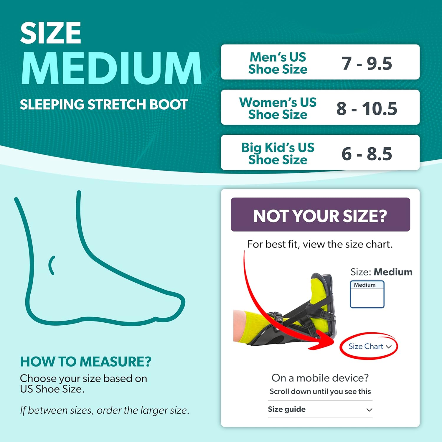 BraceAbility Sleeping Stretch Boot - Plantar Fasciitis Night Foot Splint Adjustable Achilles Tendonitis Brace for Fascia, Tendon and Calf Stretching, Heel and Bone Spur, Arch Pain Treatment (Medium) - Image 2