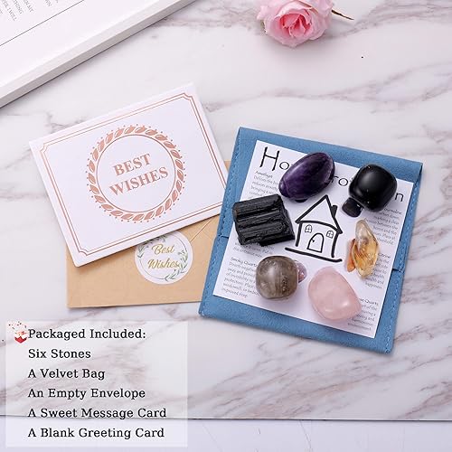 Miniatura 6 de Juego de cristales de protección para el hogar, cristales de protección para el hogar para eliminación de energía negativa, limpieza de campos