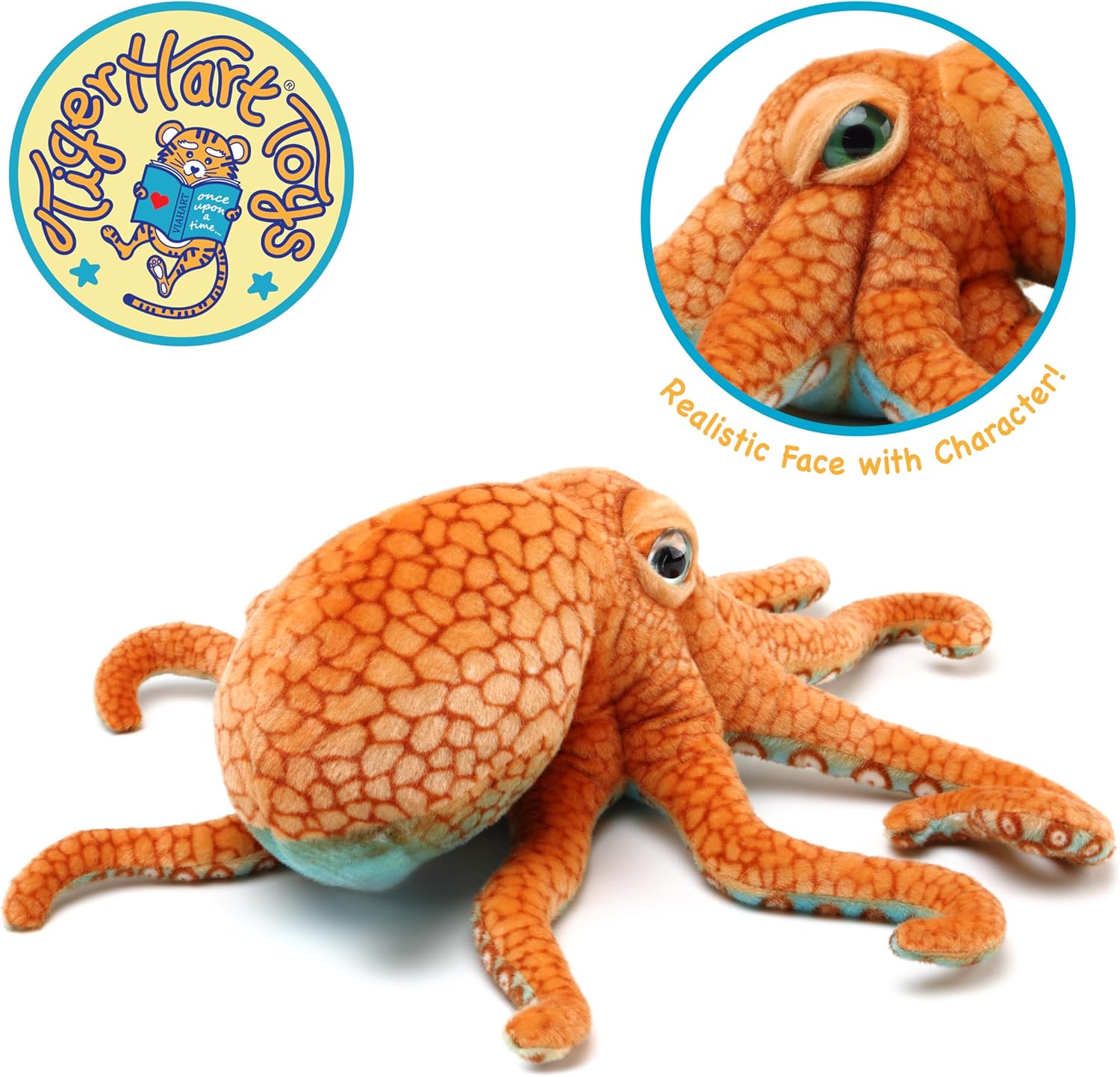 TigerHart Olympus The Octopus - 18 Inch Stuffed Animal Plush
