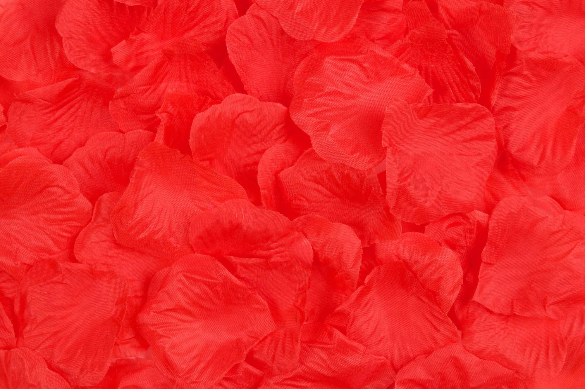 Best Artificial Silk Rose Petals Flower Confetti Wedding Bridal Valentine Arrangement Engagement Party Decoration (Red, 500)