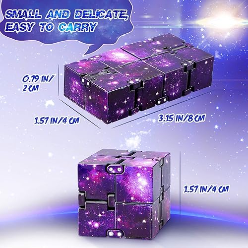 Miniatura 2 de Cubo infinito Fidget cubo juguete para el alivio del estrés y la ansiedad para adultos y niños rompecabezas mágico de mano juguetes cubo para