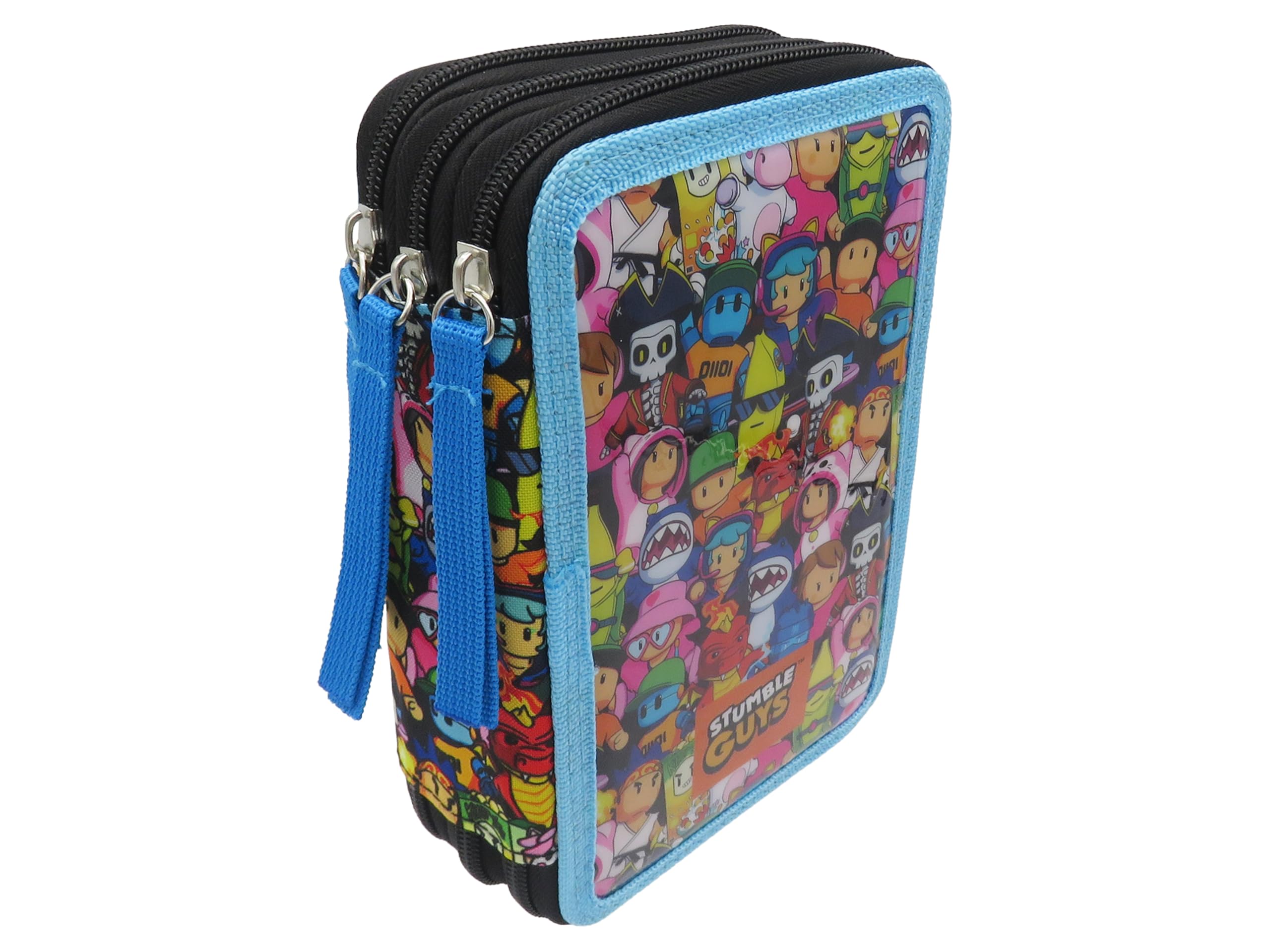 CYPBRANDS Stumble Guys astuccio a 3 scomparti licenza ufficiale per ragazzi e ragazze