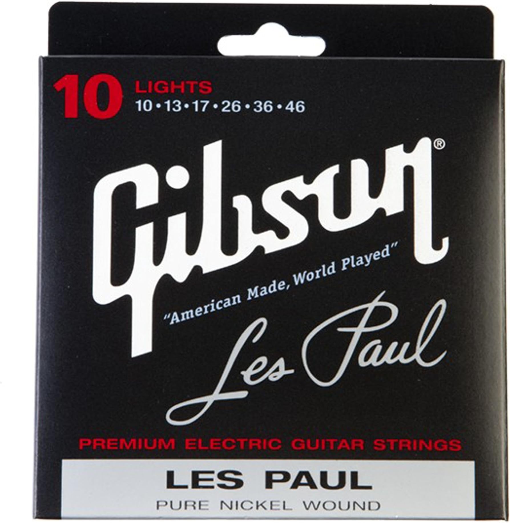 Gear SEG-LP10 Nickel Plated Electric Guitar Strings, Light Gauge